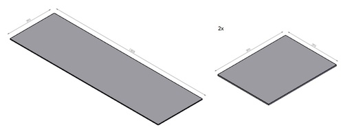 [330919] Miroir céramique noir  - set HBL