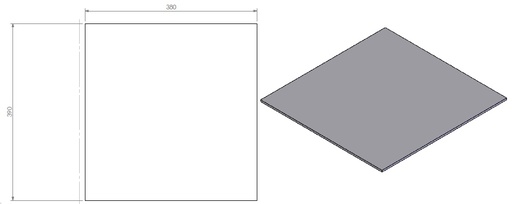 [331588] Miroir céramique noir coté HBL-T