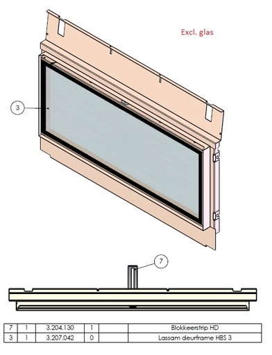 [338793] Hidden Door excl vitre noir (depuis 10-5-2021)