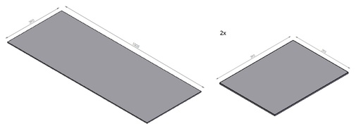 [330920] Miroir céramique noir  - set HBS