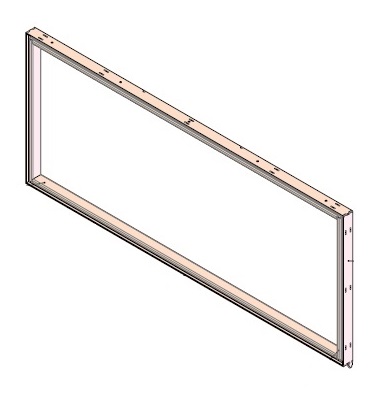 [338807] Cadre HD complet HBS-3 noir (depuis 10-5-2021) avec vitre