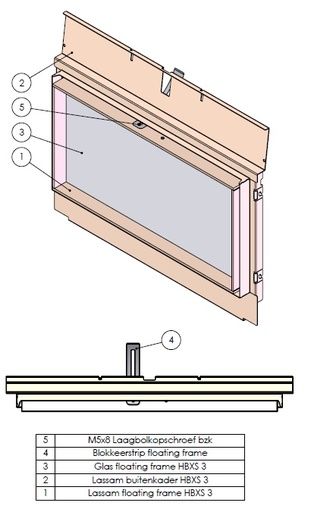[338767] Floating frame complet HBXS-3 noir (depuis 10-5-2021)