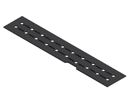 [335113] Tapis noir ceramique couvrant brûleur Linefire 694mm