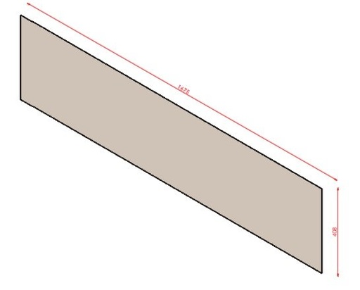 [324308] Vitre HBXXL dim. 1675x408