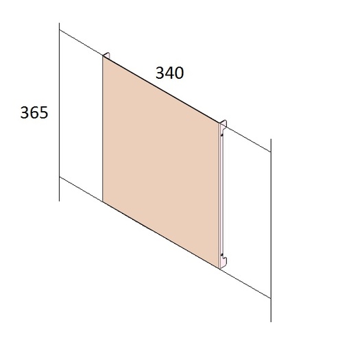 [338968] Lamelle arrière HBXXL noire (depuis 10-5-2021)