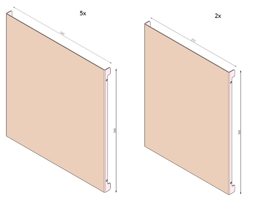 [338991] Lamelle set HBXXL noire (depuis 10-5-2021)