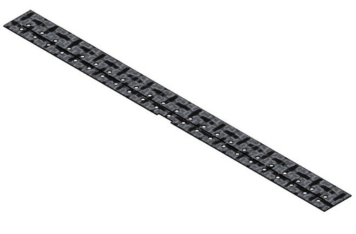 [326864] Tapis noir ceramique couvrant brûleur  L= 1617 mm