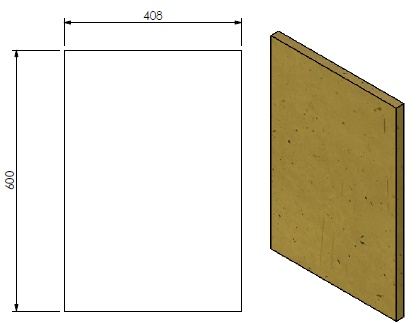 [322975] Plaque d'isolation SB 70/55 D/G face