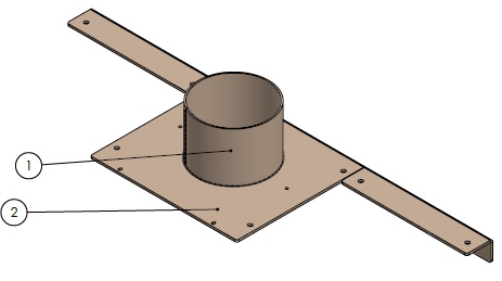 [343611] Pièce de raccordement pour sortie des fumées