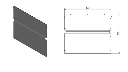 [347486] Plaque arrière (sans vent.) SmB 65-55