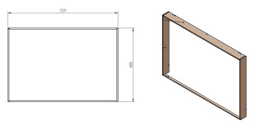 [346923] Cadre profondeur  15mm SmB 75-55