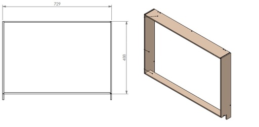 [346922] Cadre profondeur 50mm SmB 75-55