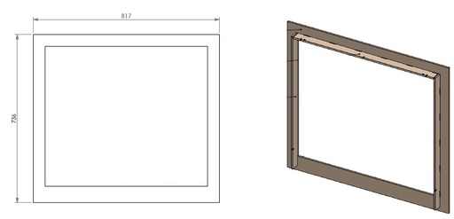 [343620] Cadre classique 52mm