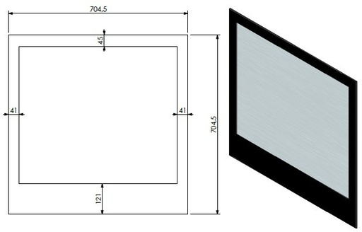 [343374] Vitre Smart Bell 75-80 dim 704.5x704,5mm