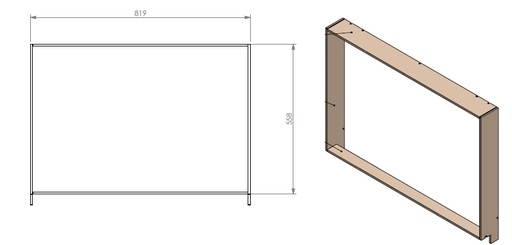 [346821] Cadre profondeur 50mm SmB 80-60