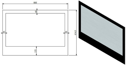 [343377] Vitre 885x614.5mm