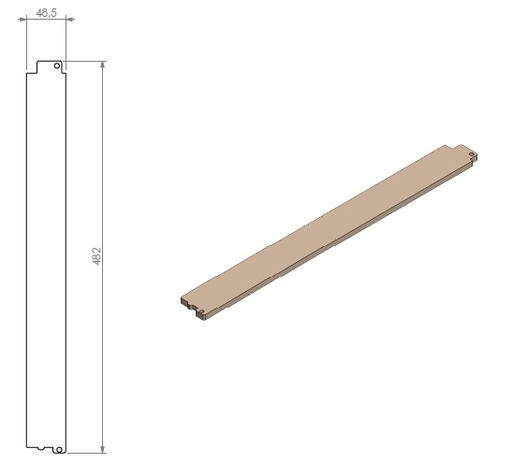 [348260] Plaque de finition côté SmB Box P45-45
