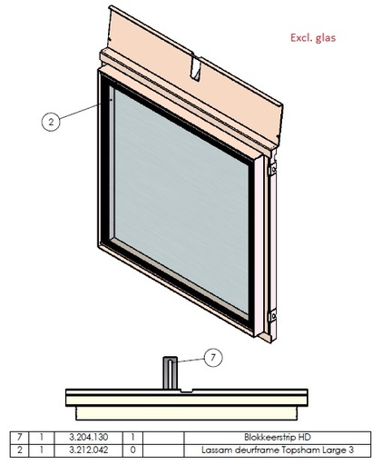[338795] Hidden door excl Vitre Topsham Large noir (depuis 10-5-2021)