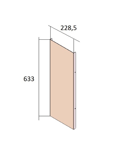 [338957] Lamelle arrière Topsham Large 633x228,5mm noire (depuis 10-5-2021)