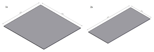 [331727] Miroir céramique noir - set  Topsham Large