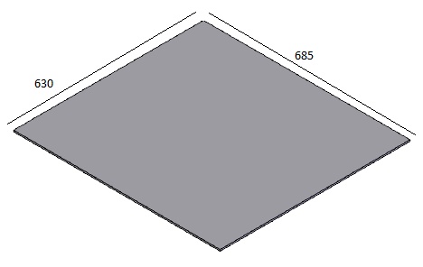 [331275] Miroir céramique noir arrière coté Topsham Large