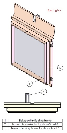 [338782] Floating frame excl vitree Topsham Small noir (depuis 10-5-2021)