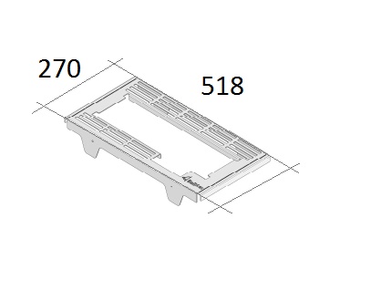 [339047] Grille autour du brûleur double noire (depuis 10-5-2021)