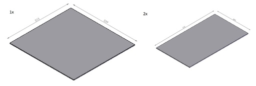 [331728] Miroir céramique noir - set Topsham Small