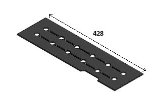 [335952] Tapis brûleur TOP L=428 lineburner