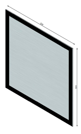 [332684] Vitre + corde Topsham Small 516x530mm