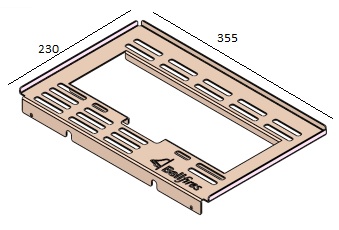 [337762] Grille brûleur noir