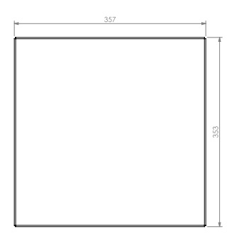 [337766] Paroi arrière lisse noire