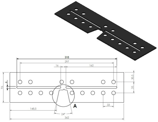 [344119] Tapis ceramique brûleur L=362 2017