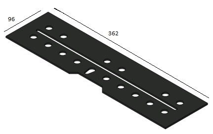 [337437] Tapis brûleur L=376mm (à 6-3-2017)