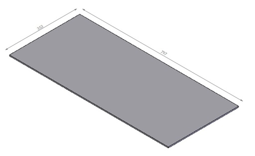 [338422] Miroir céramique noir - set Unica 90