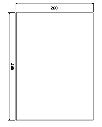 [332066] Béton Céramique panneau latéral d/g Unilux 200