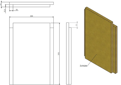 [328579] Vermiculite paroi arrière (m) Unilux 200/300