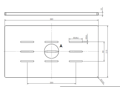 [339144] Grille de combustion Unilux 200/300 noir
