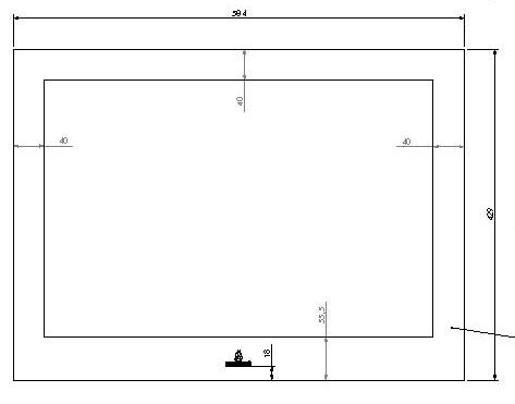[328322] Vitre Unilux 200/300/65-3 moderne 584x429x4mm