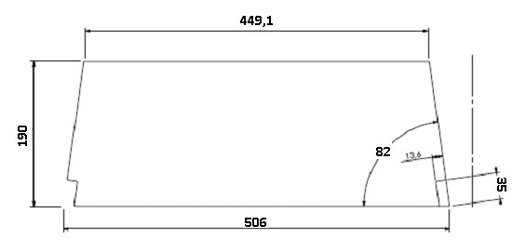 [331837] Béton Céramique déflecteur Unilux 65