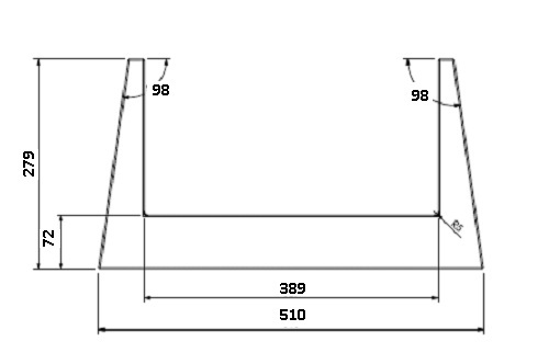 [331836] Béton Céramique plaque de fond Unilux 65
