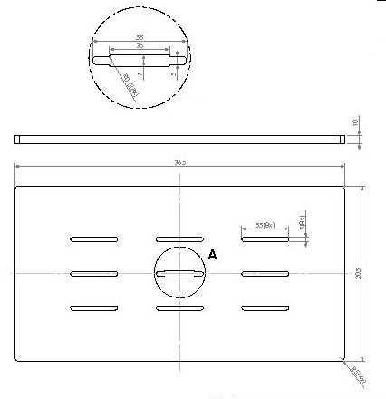 [339148] Grille de combustion Unilux-3 65 noire (depuis 10-5-2021)