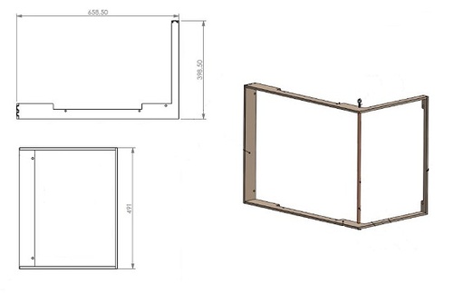 [342576] Cadre encastrable  UL-6 265 L/R