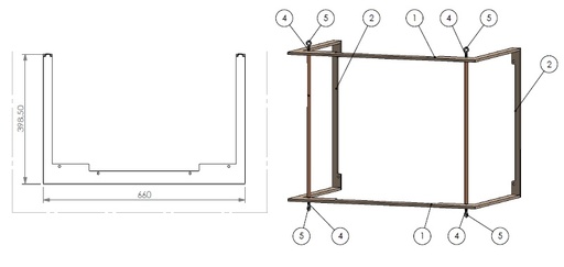 [342588] Cadre encastrable  UL-6 265 T