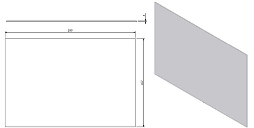 [342275] Vitre Unilux-6 270 dim.599 x 407