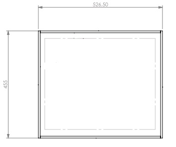 [340779] Cadre encastrable noir