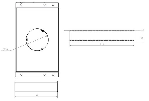 [340783] Set d'arrivée d'air de combustion  arriere Unilux-6 (boîtier + buselot)