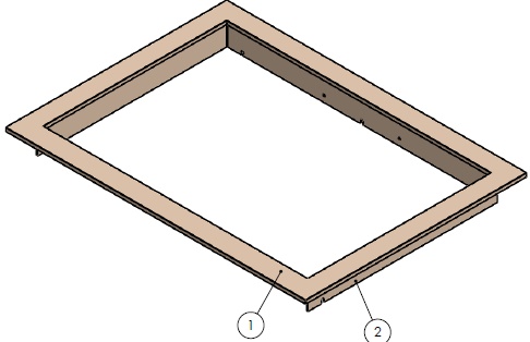 [340905] Cadre classique unilux 6-65 noir