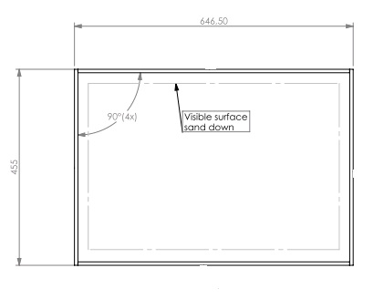 [340903] Cadre encastrable noir UL  6-65