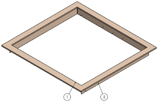 [342173] Cadre Classique Unilux 6-67 noir compl.